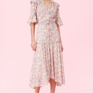 La Vie Rebecca Taylor Josephine Lurex Dress Anthro